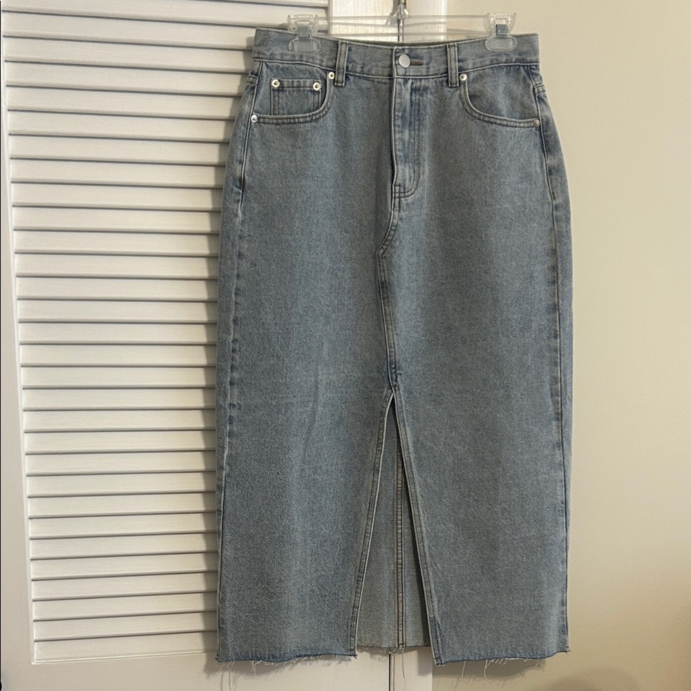 Denim Maxi Skirt